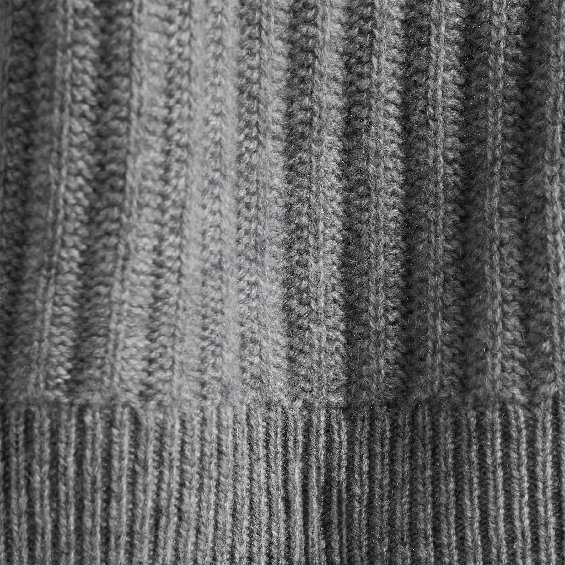 Recycled Cashmere Ribbed Zip Up - Heather Grey sold by James Perse product image thumbnail 4