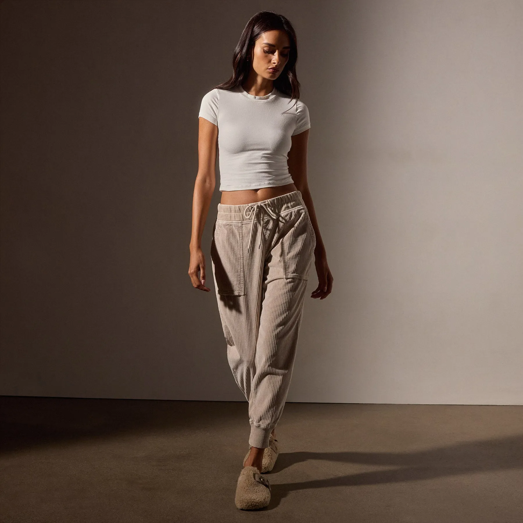 Corduroy Mixed Media Pant - Faint Pigment sold by James Perse