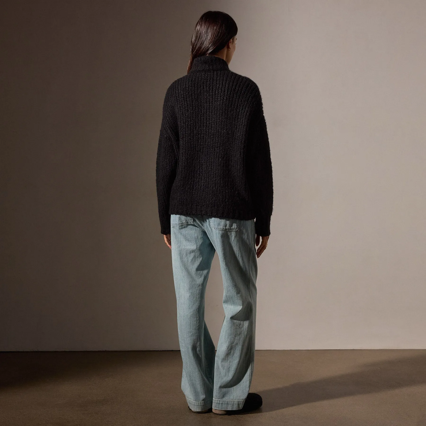 Cloud Knit Cardigan - Black sold by James Perse product image thumbnail 4