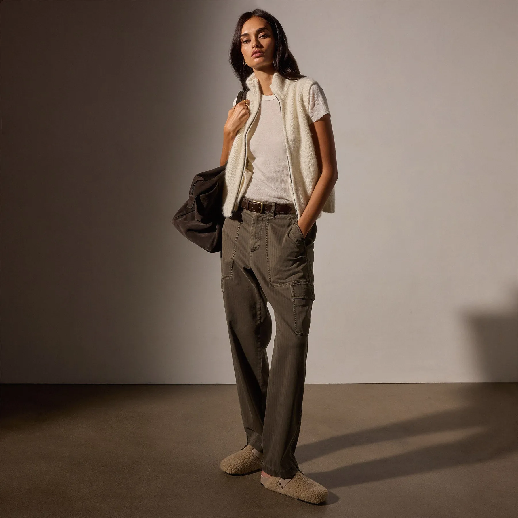 Cloud Knit Vest - Snow sold by James Perse product image thumbnail 3