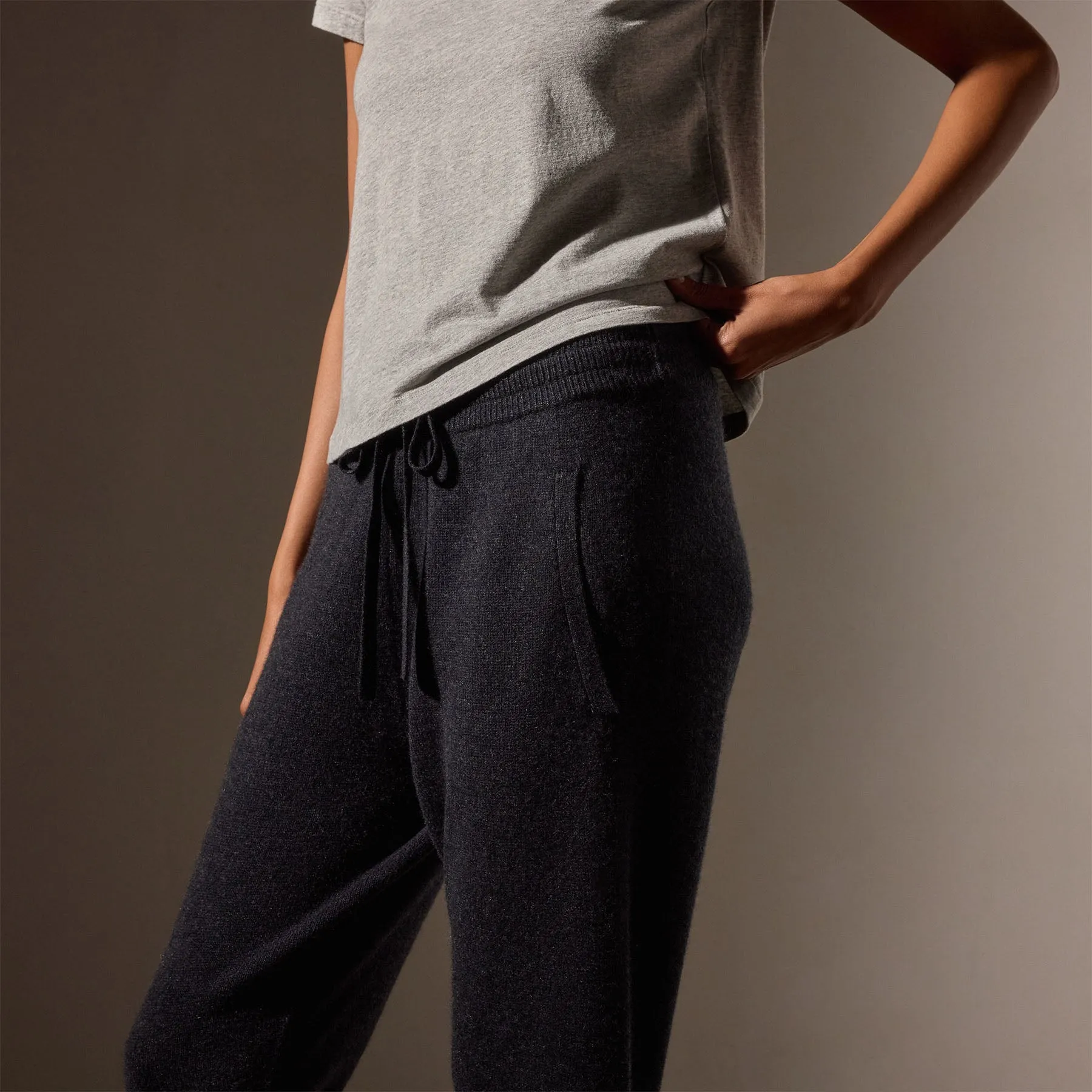Cashmere Track Pant - Coal sold by James Perse product image thumbnail 3