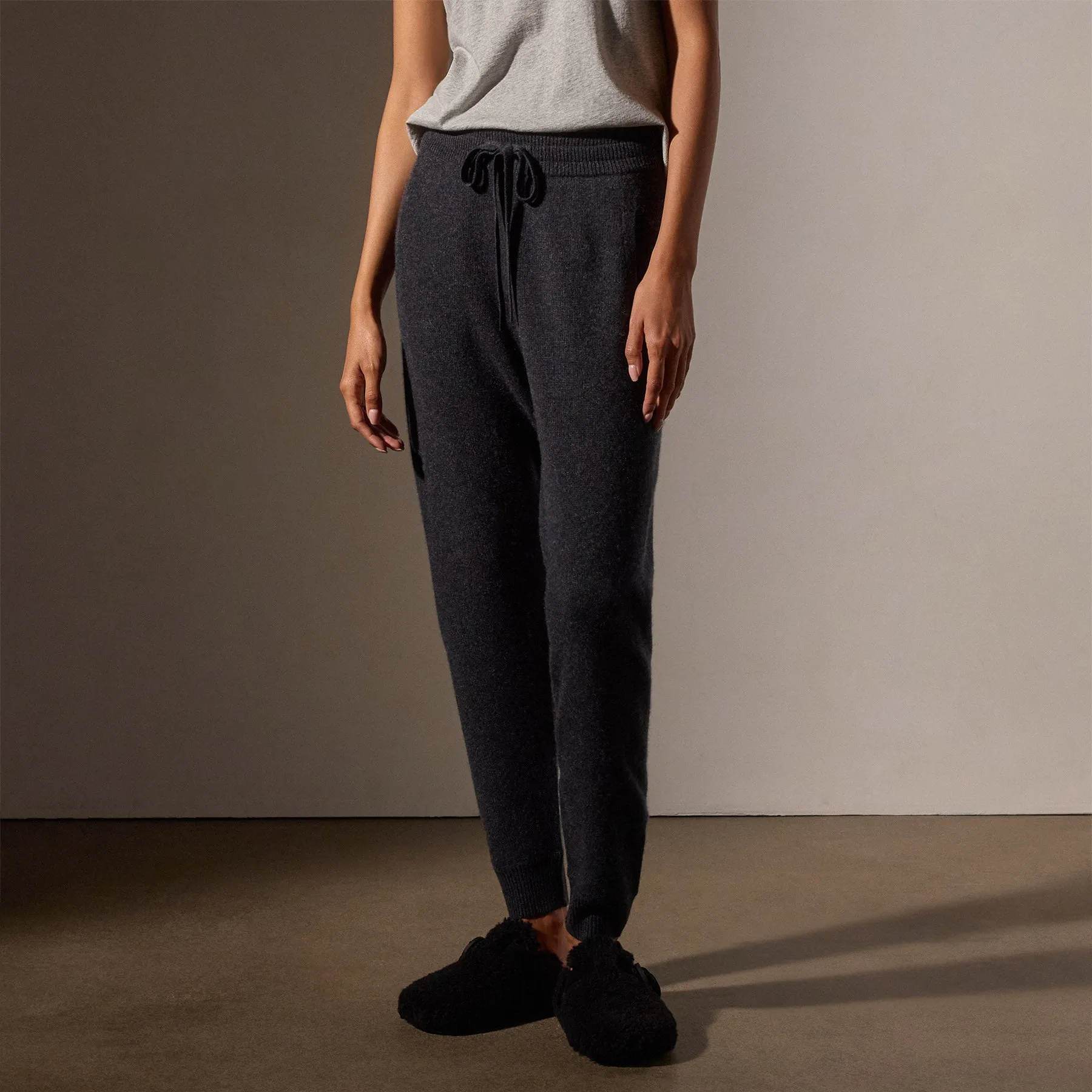 Cashmere Track Pant - Coal sold by James Perse product image thumbnail 2