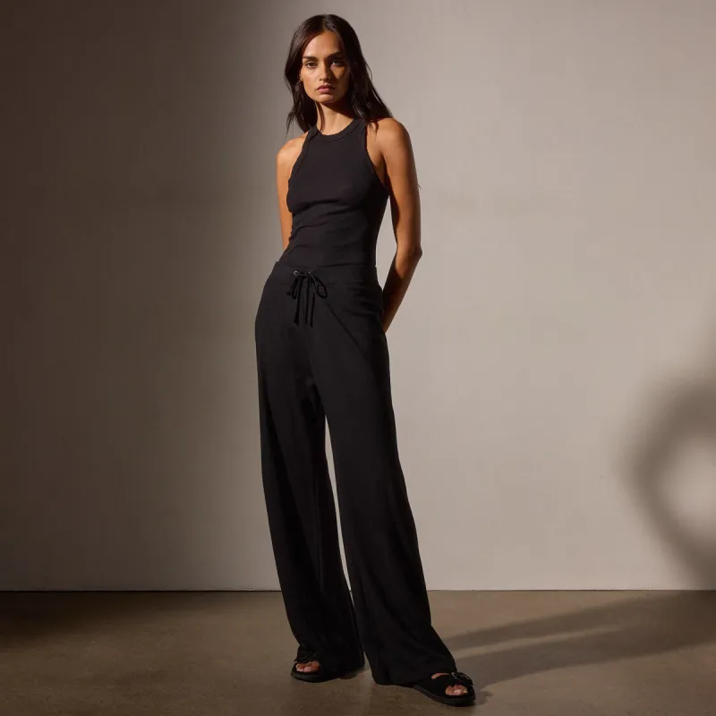 Wide Leg Sweatpant - Black sold by James Perse