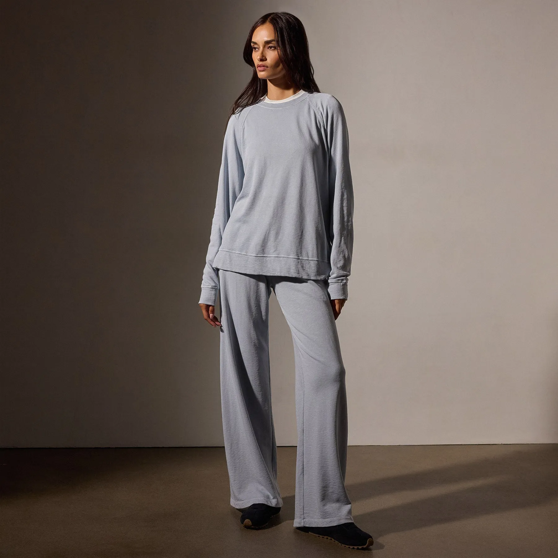 Vintage French Terry Relaxed Sweatshirt - Grey Glacier Pigment sold by James Perse product image thumbnail 3