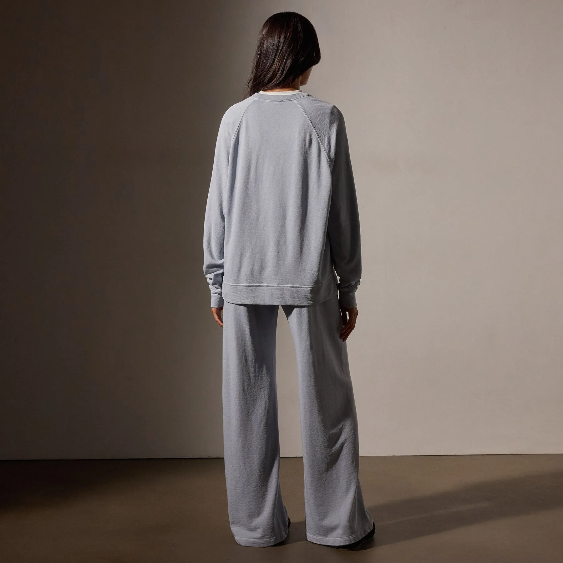 Vintage French Terry Relaxed Sweatshirt - Grey Glacier Pigment sold by James Perse product image thumbnail 4