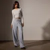Wide Leg Sweatpant - Grey Glacier Pigment sold by James Perse