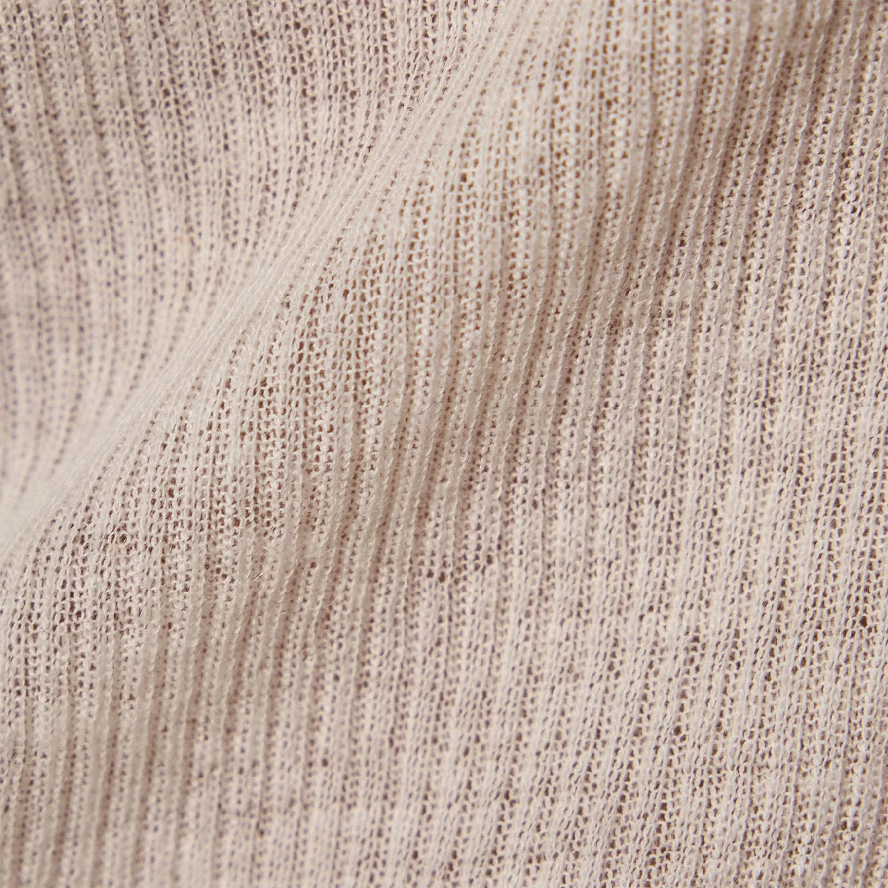 Cotton Cashmere Blend Ribbed Crew - Ivory sold by James Perse product image thumbnail 5