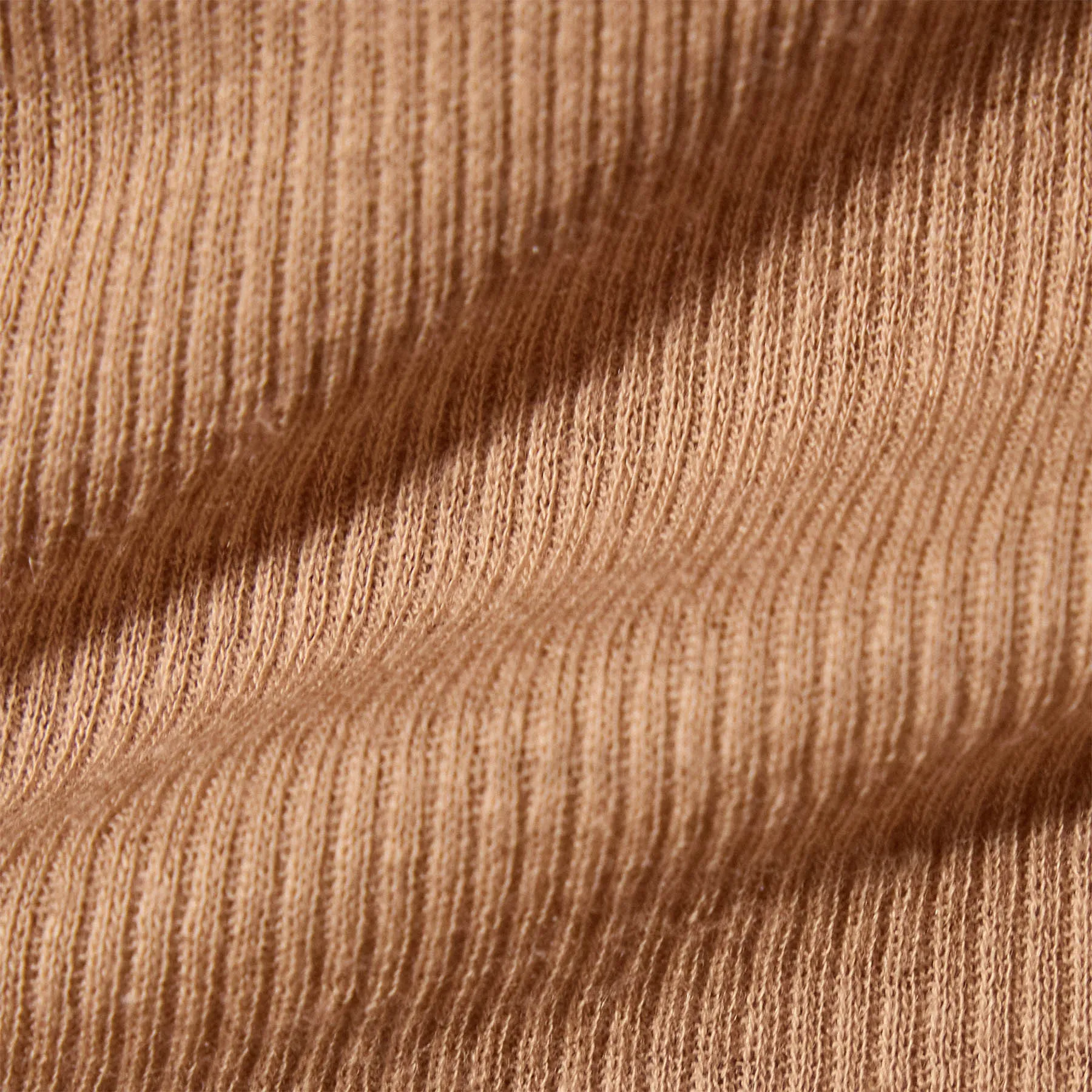 Cotton Cashmere Blend Ribbed Crew - Vicuna sold by James Perse product image thumbnail 5
