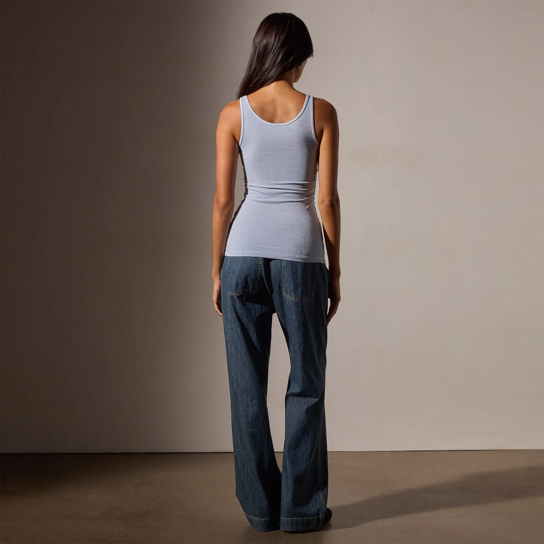Ribbed Daily Tank - Open Sky Pigment sold by James Perse product image thumbnail 4