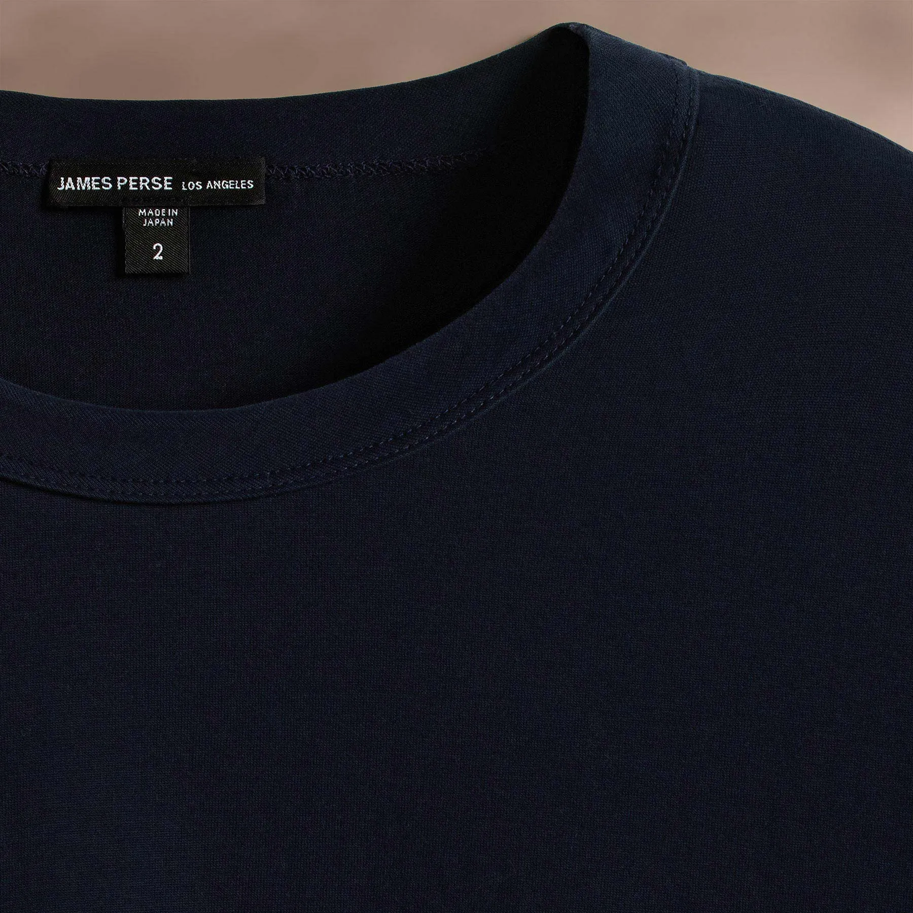 Heavy Luxe Jersey Long Sleeve - Blue Noir sold by James Perse product image thumbnail 2