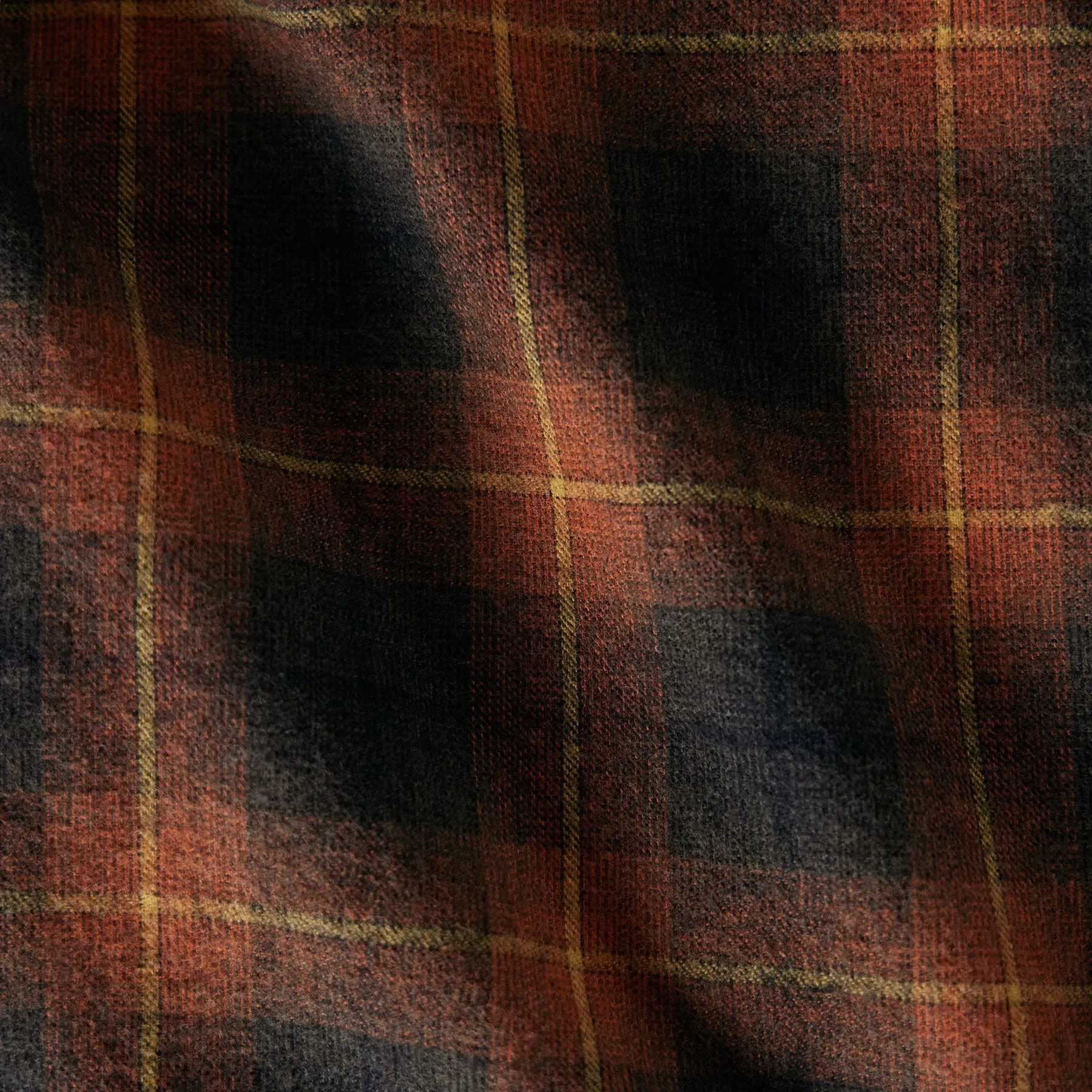 Plaid Flannel Shirt - Amber Plaid sold by James Perse product image thumbnail 4