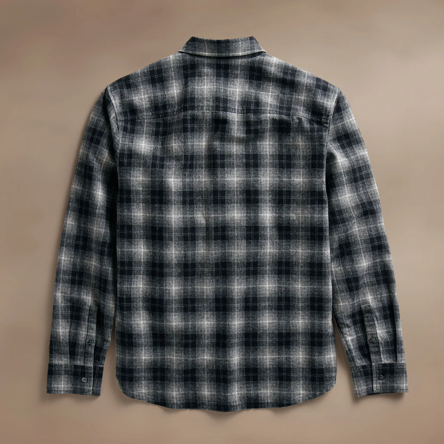 Plaid Flannel Shirt - Black/White sold by James Perse product image thumbnail 4