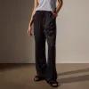 Satin Wide Leg Pant - Black sold by James Perse