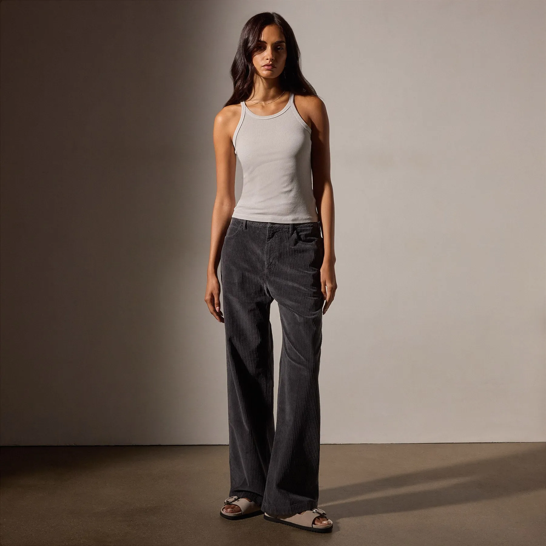 Corduroy Straight Leg Pant - Magma Pigment sold by James Perse product image thumbnail 3