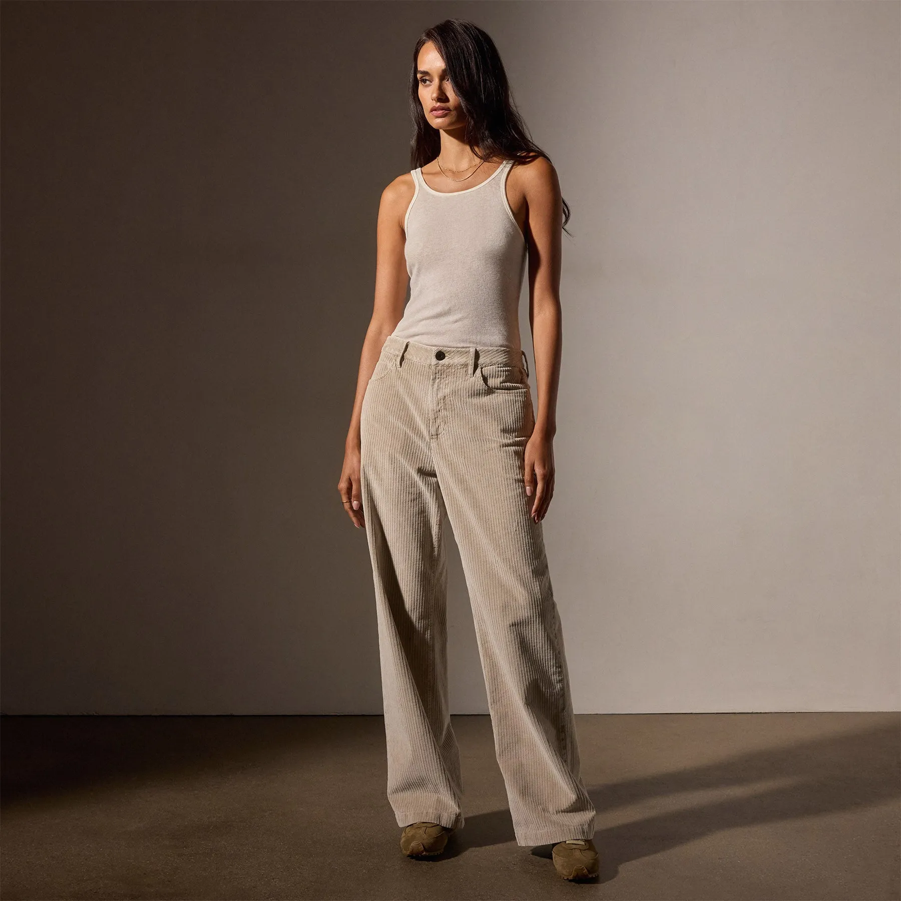 Corduroy Straight Leg Pant - Faint Pigment sold by James Perse product image thumbnail 3