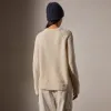 Cashmere Boucle Mock Neck - Ivory sold by James Perse