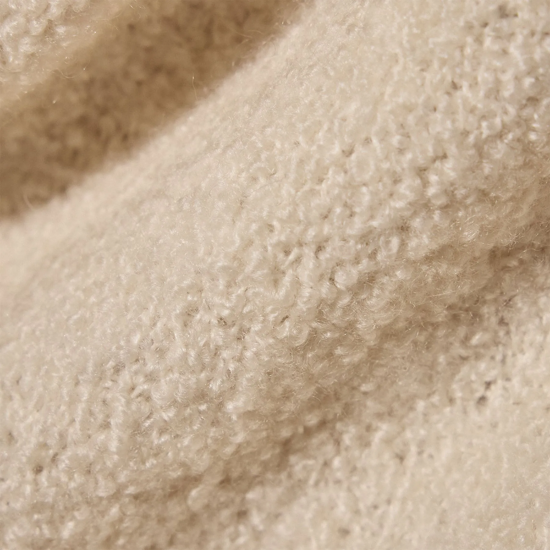 Cashmere Boucle Mock Neck - Ivory sold by James Perse product image thumbnail 5