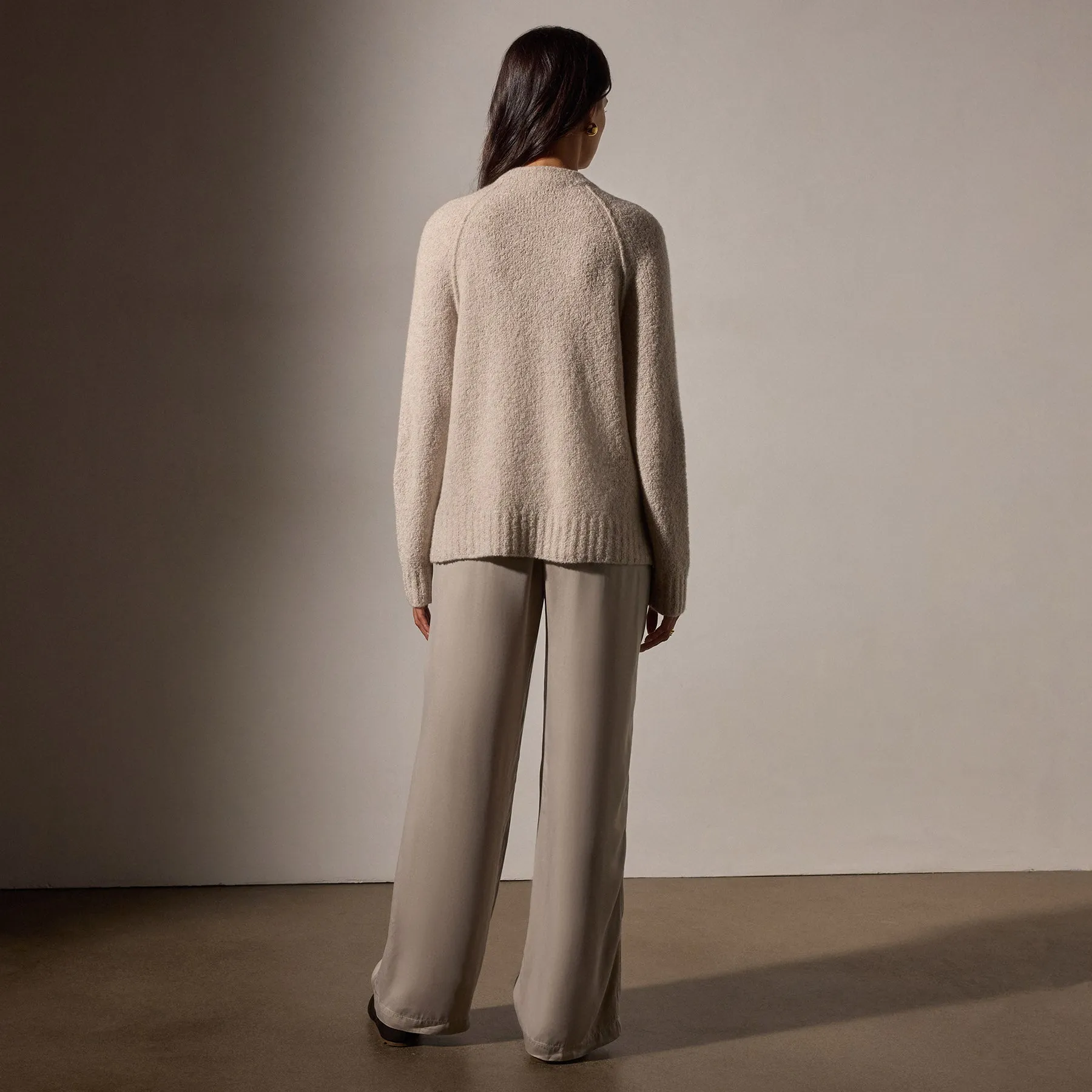 Cashmere Boucle Mock Neck - Hazel sold by James Perse product image thumbnail 4