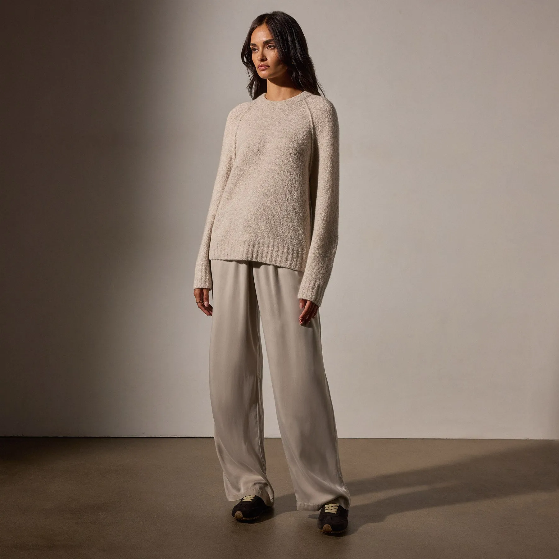 Cashmere Boucle Mock Neck - Hazel sold by James Perse product image thumbnail 3