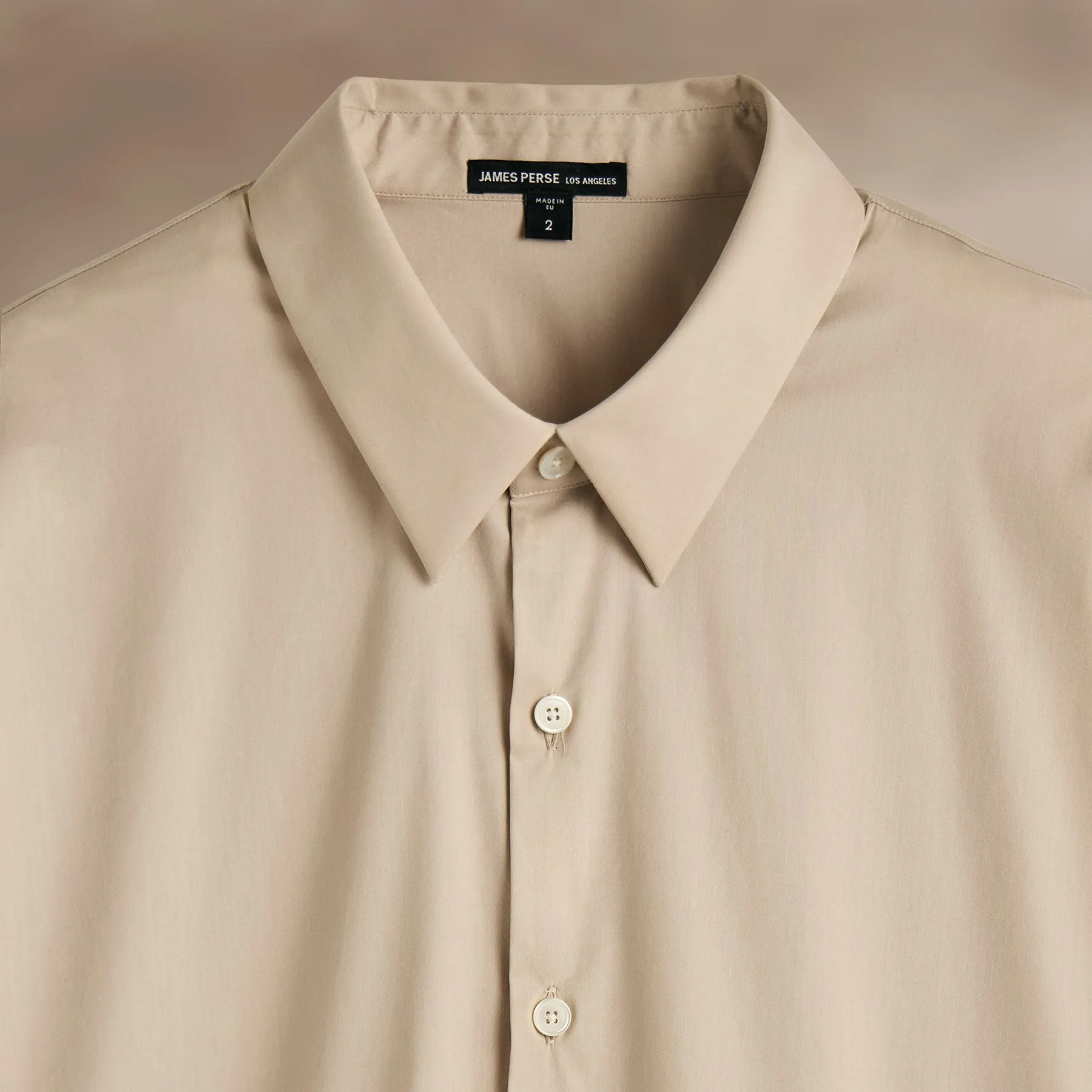 Matte Stretch Poplin Dress Shirt - Faint sold by James Perse product image thumbnail 2