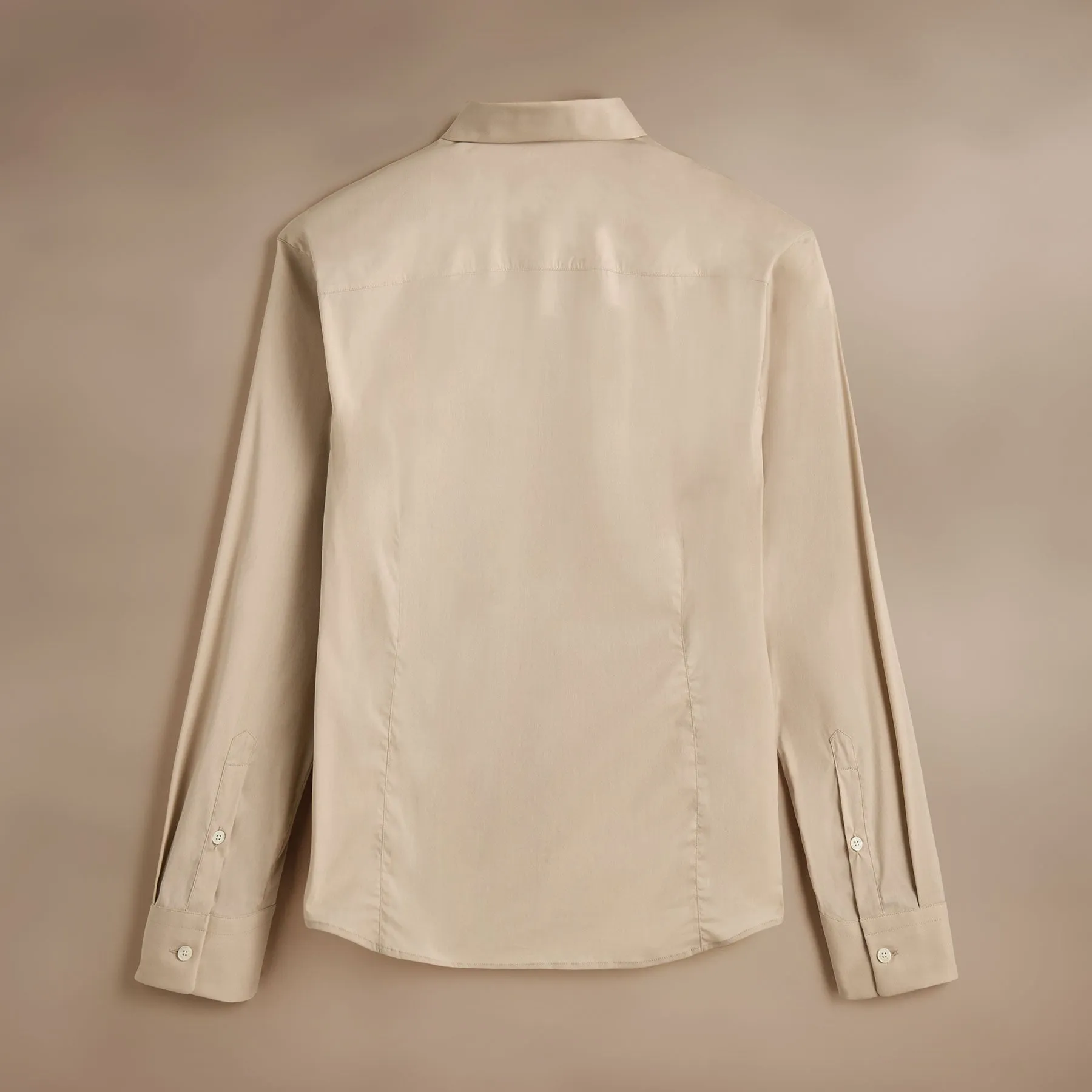 Matte Stretch Poplin Dress Shirt - Faint sold by James Perse product image thumbnail 3