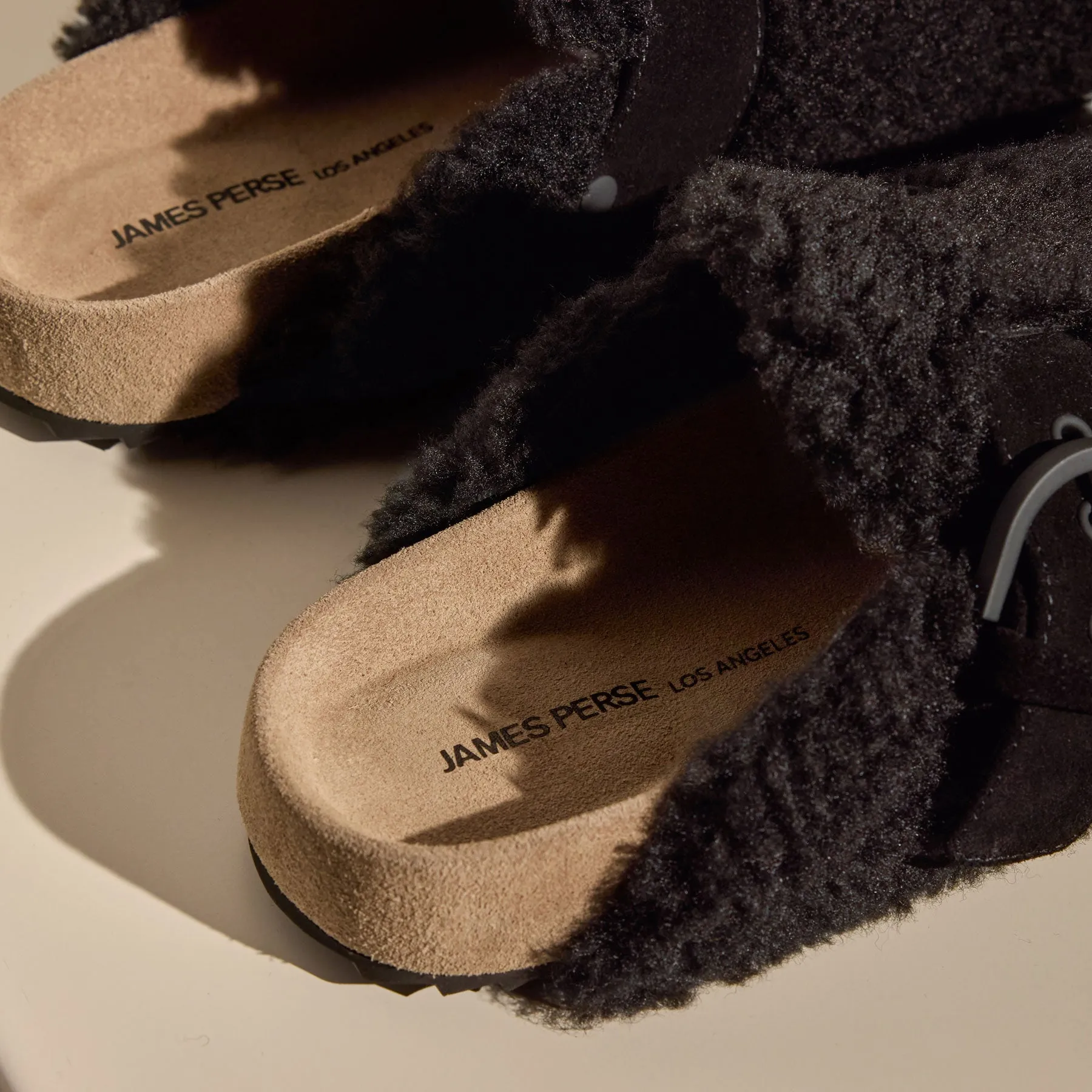 Women's Shearling Slip On Clog - Black sold by James Perse product image thumbnail 3