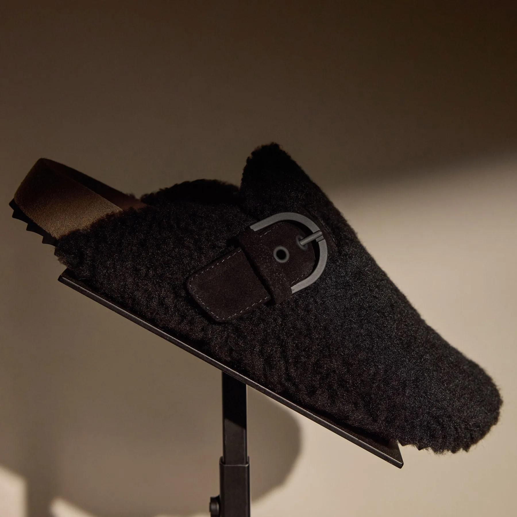 Women's Shearling Slip On Clog - Black sold by James Perse product image thumbnail 2