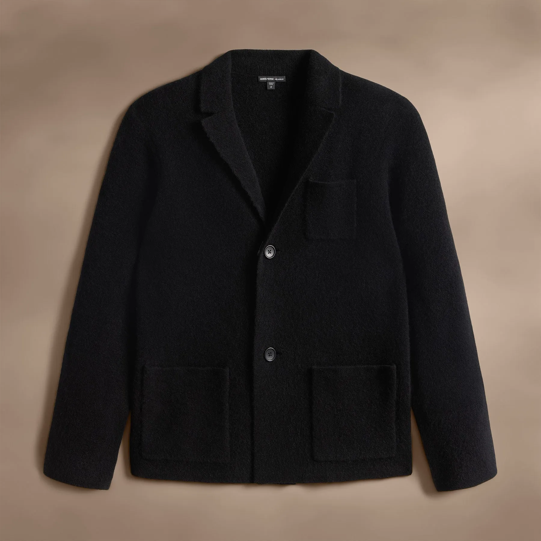 Sweater Knit Blazer - Black sold by James Perse