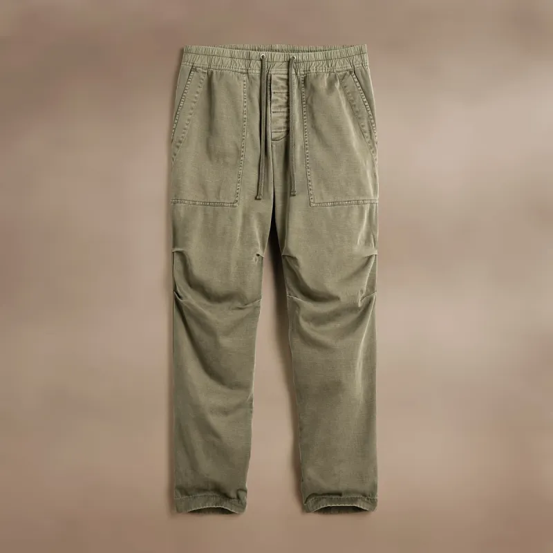 Army Cotton Slub Utility Pant - Trooper Pigment sold by James Perse