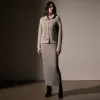 Cashmere Chunky Waffle Cardigan - Hazel sold by James Perse