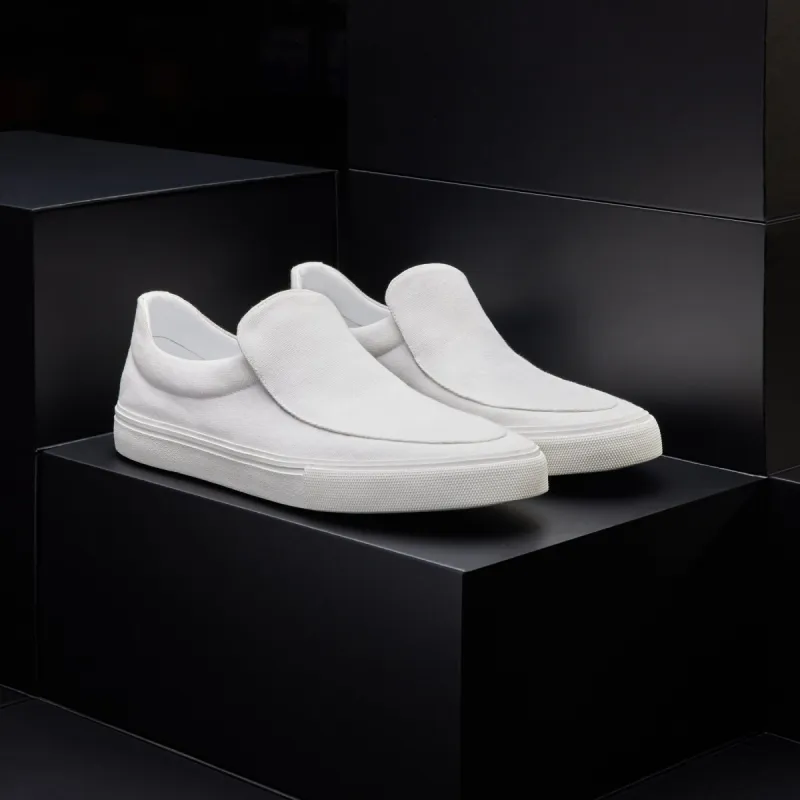 Men's Coastal Canvas Slip On - White sold by James Perse