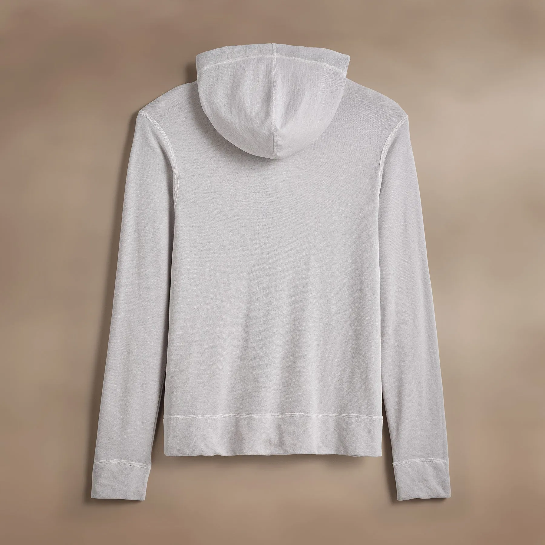 Vintage French Terry Zip Up Hoodie - Light Mist Pigment sold by James Perse product image thumbnail 3