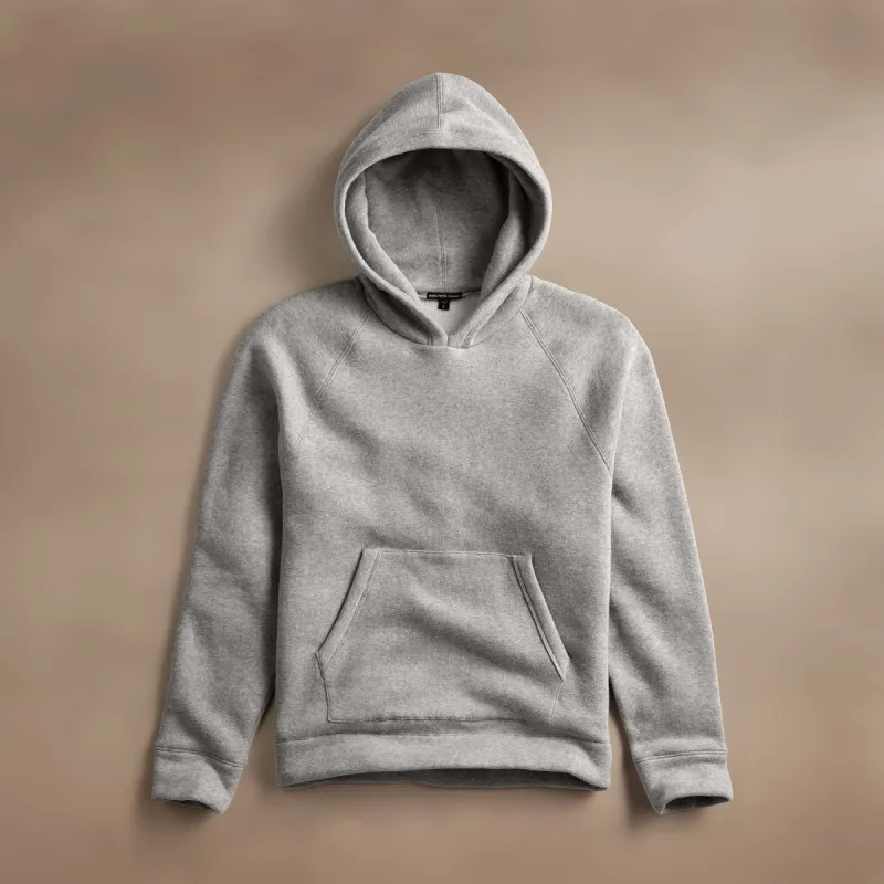 Cozy Hooded Sweatshirt - Heather Grey sold by James Perse