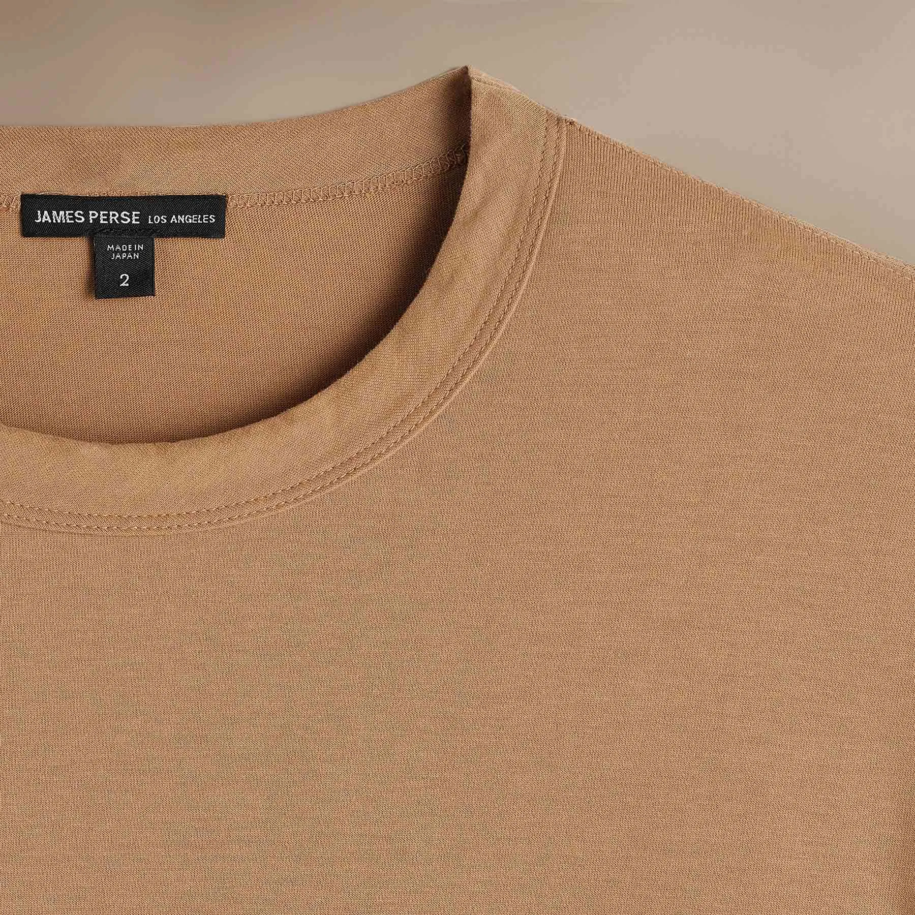 Heavy Luxe Jersey Long Sleeve - Camel sold by James Perse product image thumbnail 2