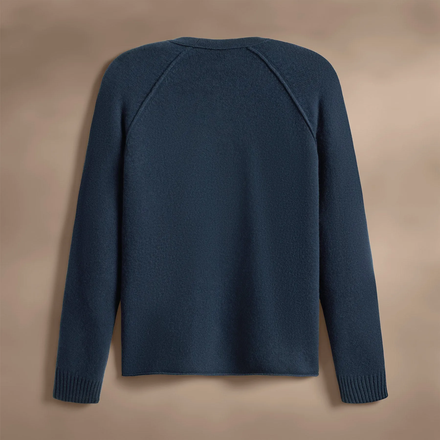 Recycled Cashmere Raglan Crew - Faded Indigo sold by James Perse product image thumbnail 3