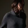 Recycled Cashmere Pullover - Charcoal Marl sold by James Perse