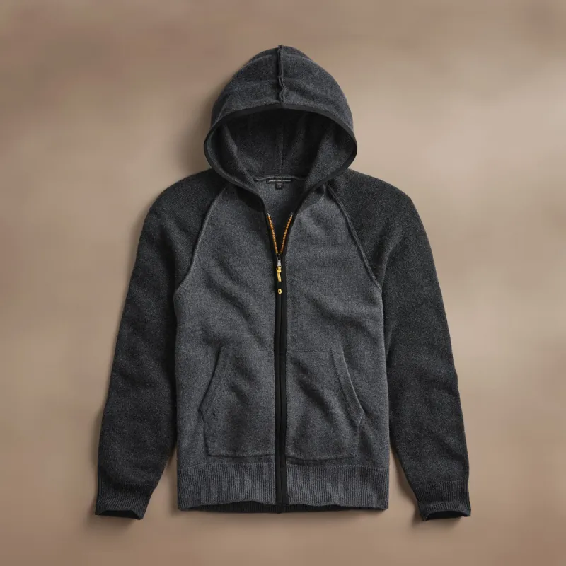 Cashmere Track Jacket - Flannel/Coal sold by James Perse
