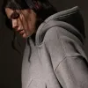 Oversized Hooded Sweat Top - Heather Grey sold by James Perse