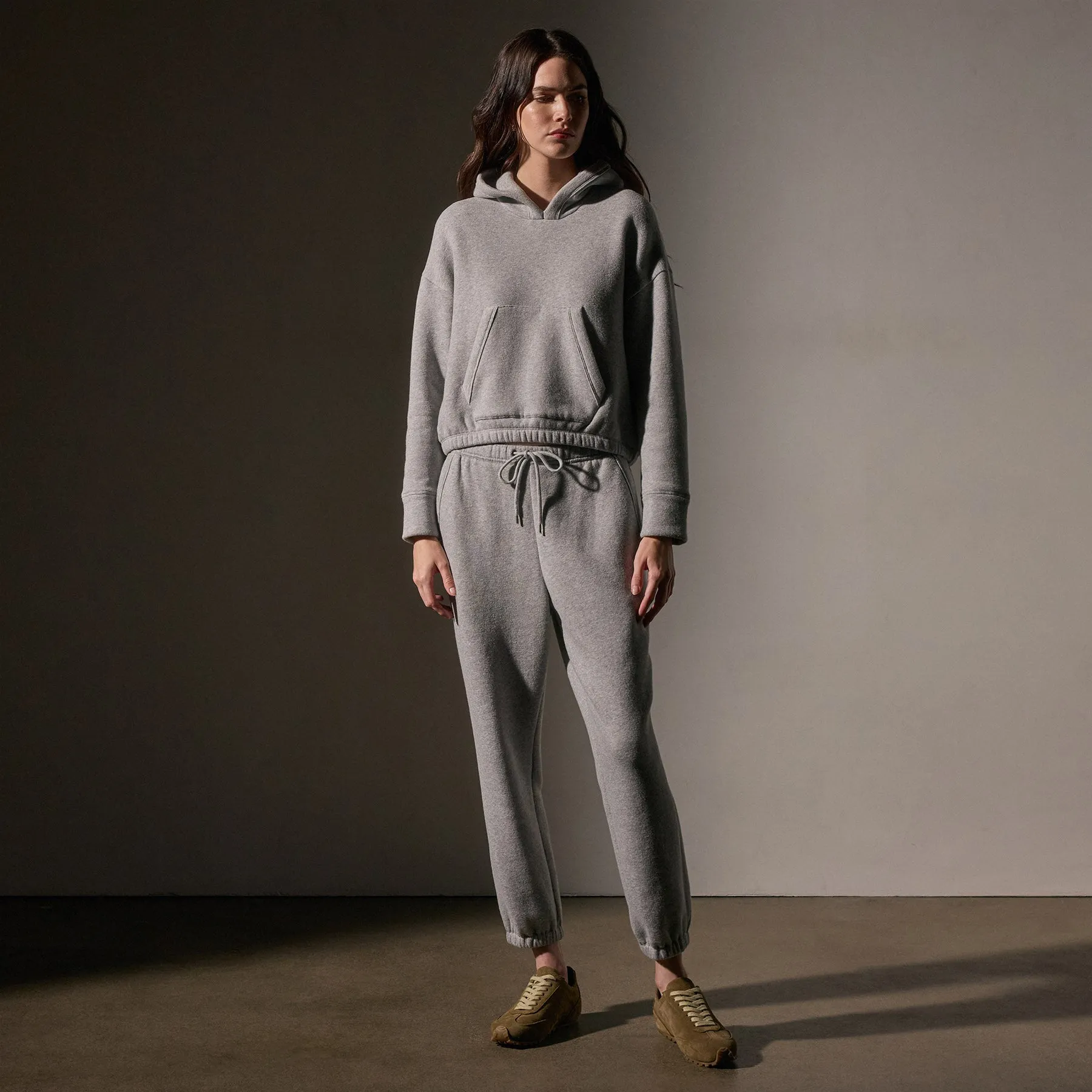 Oversized Hooded Sweat Top - Heather Grey sold by James Perse product image thumbnail 5