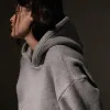 Oversized Hooded Sweat Top - Heather Grey sold by James Perse