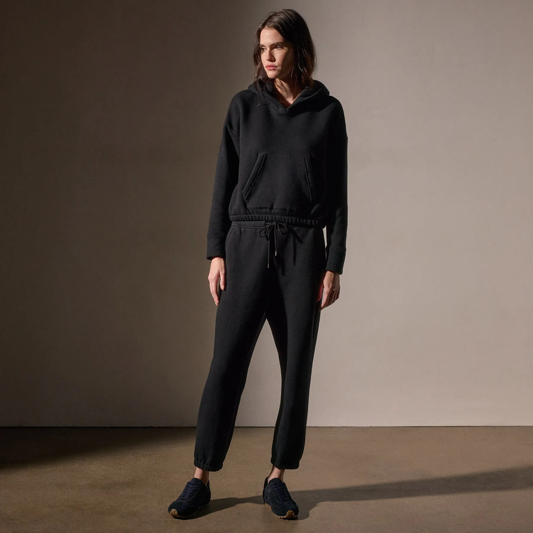 Oversized Hooded Sweat Top - Black sold by James Perse product image thumbnail 5