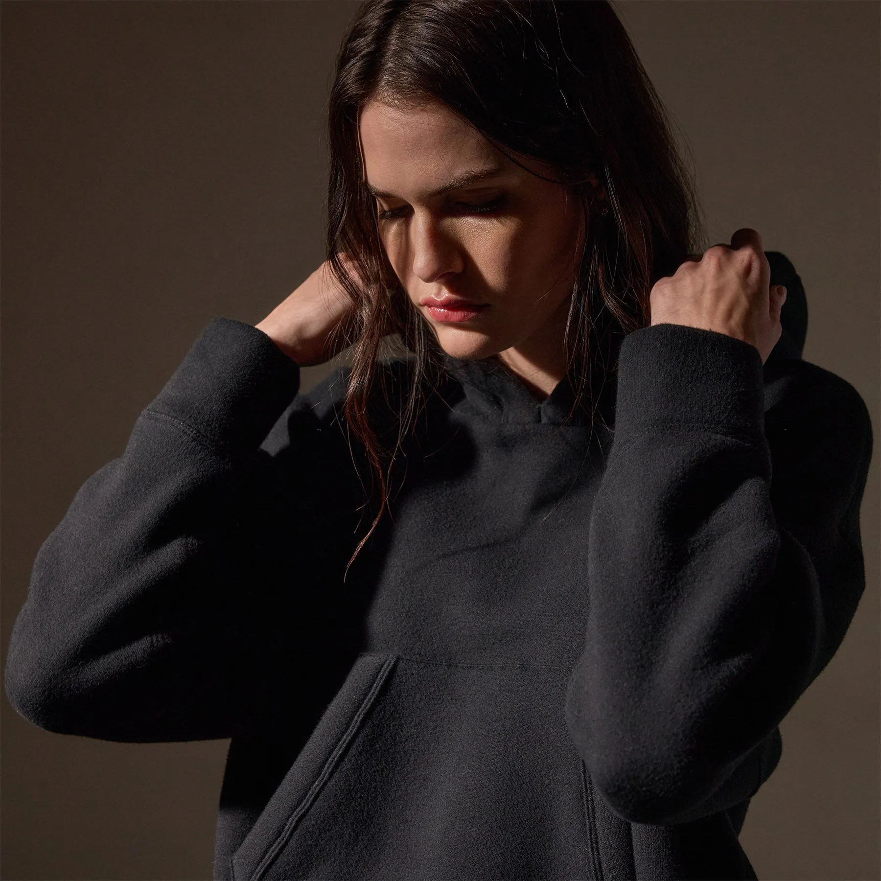 Oversized Hooded Sweat Top - Black sold by James Perse product image thumbnail 3