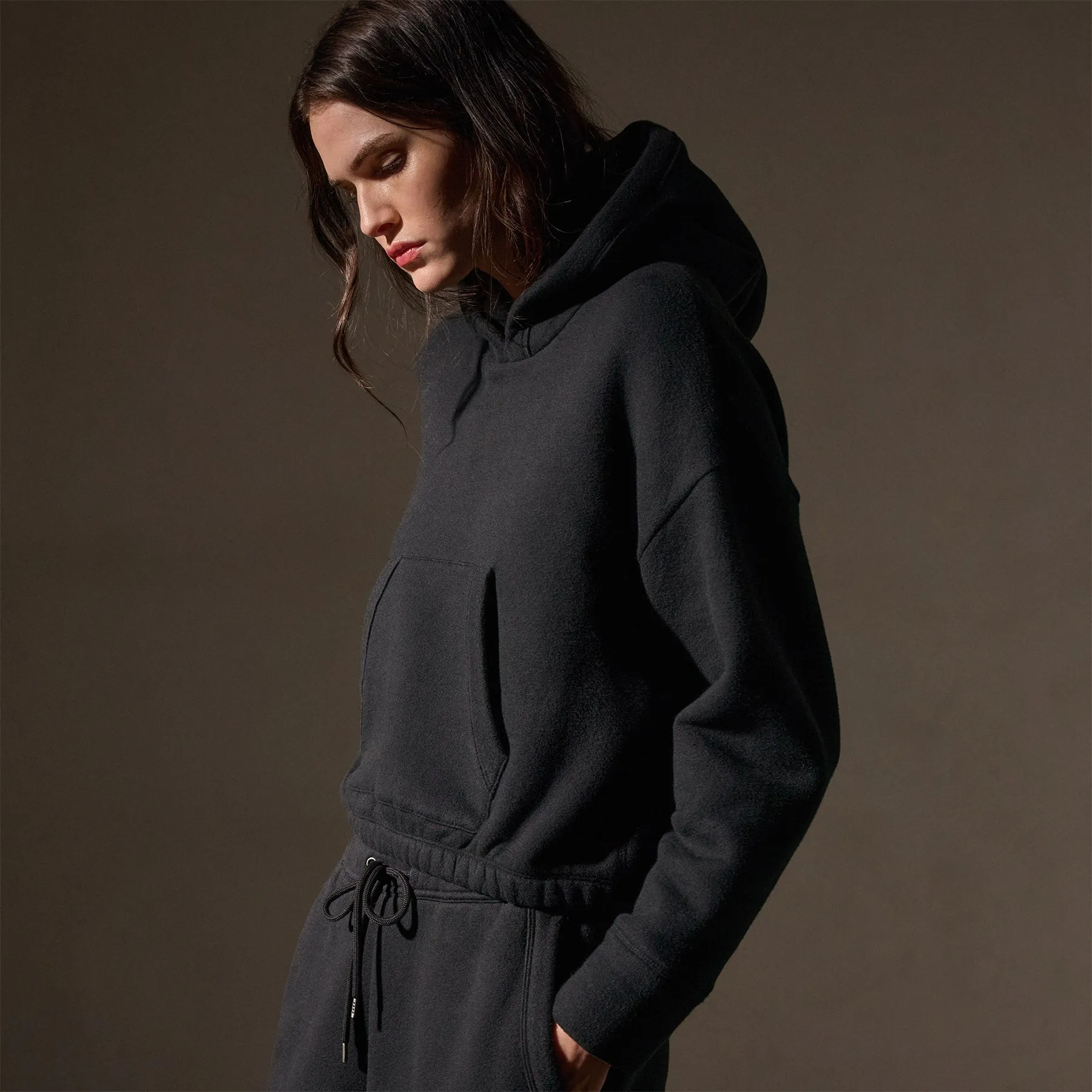 Oversized Hooded Sweat Top - Black sold by James Perse product image thumbnail 4