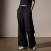 Stretch Wool Wide Leg - Black sold by James Perse