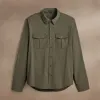 Performance Poplin Shirt - Army Green sold by James Perse