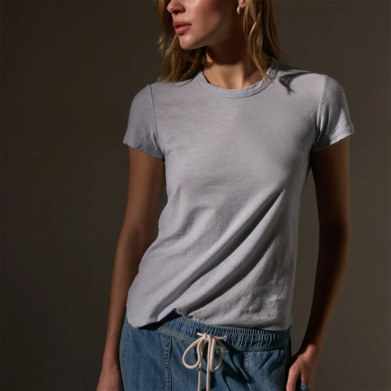 Sheer Slub Crew Neck Tee - Grey Glacier sold by James Perse
