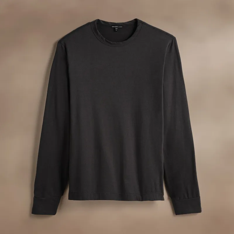 Heavy Luxe Jersey Long Sleeve - Magma sold by James Perse