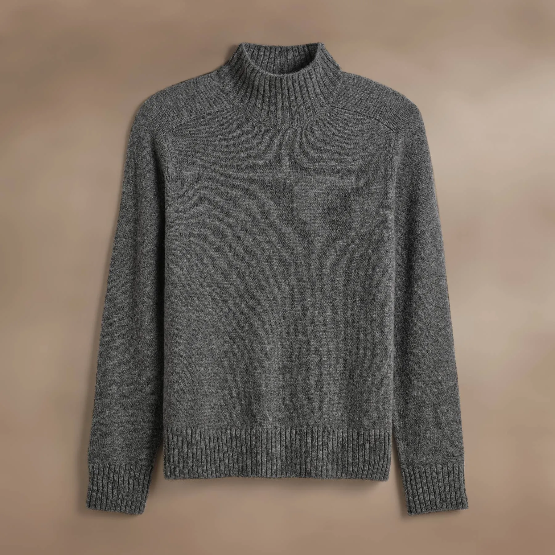 Cashmere Funnel Neck Sweater - Thunder sold by James Perse