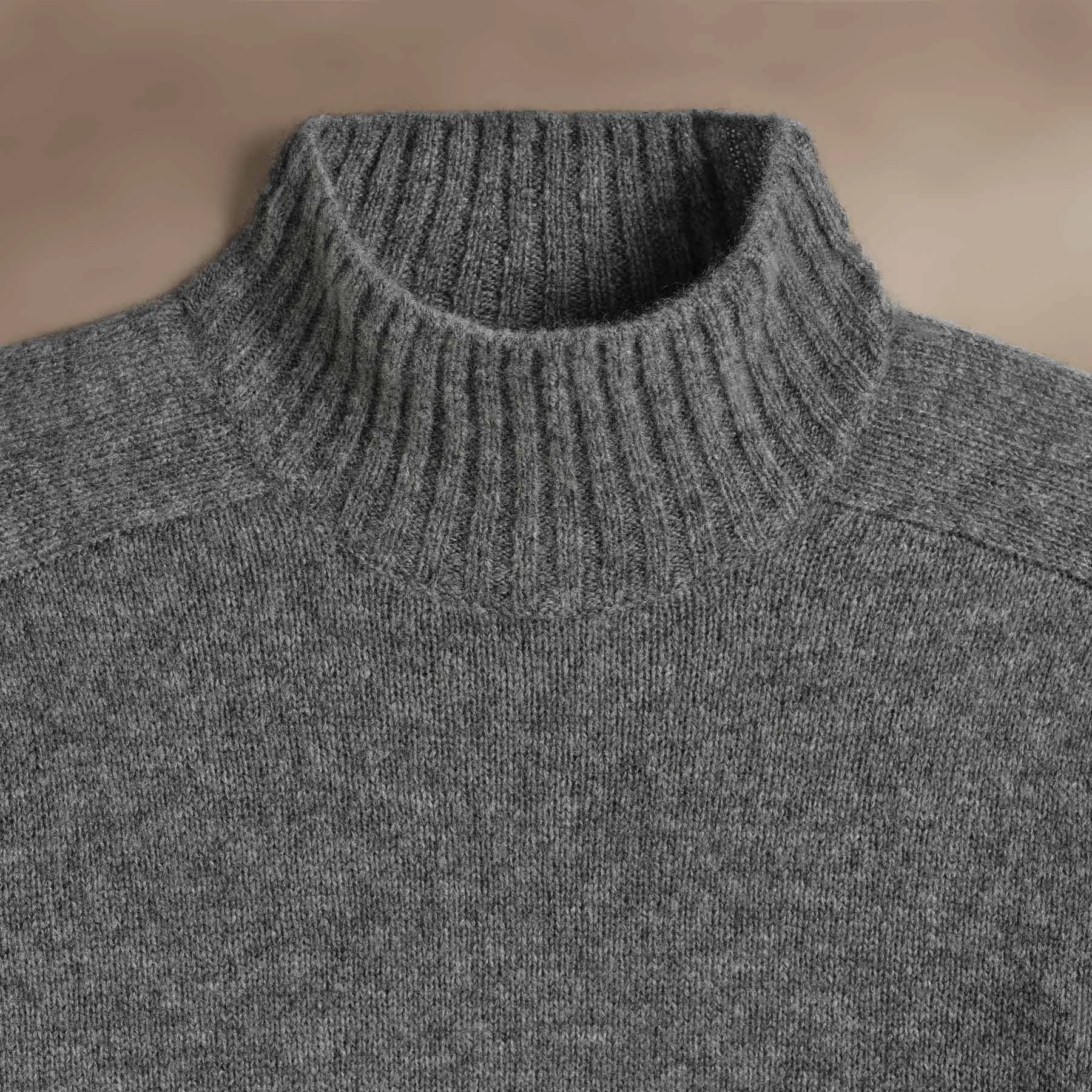 Cashmere Funnel Neck Sweater - Thunder sold by James Perse product image thumbnail 4