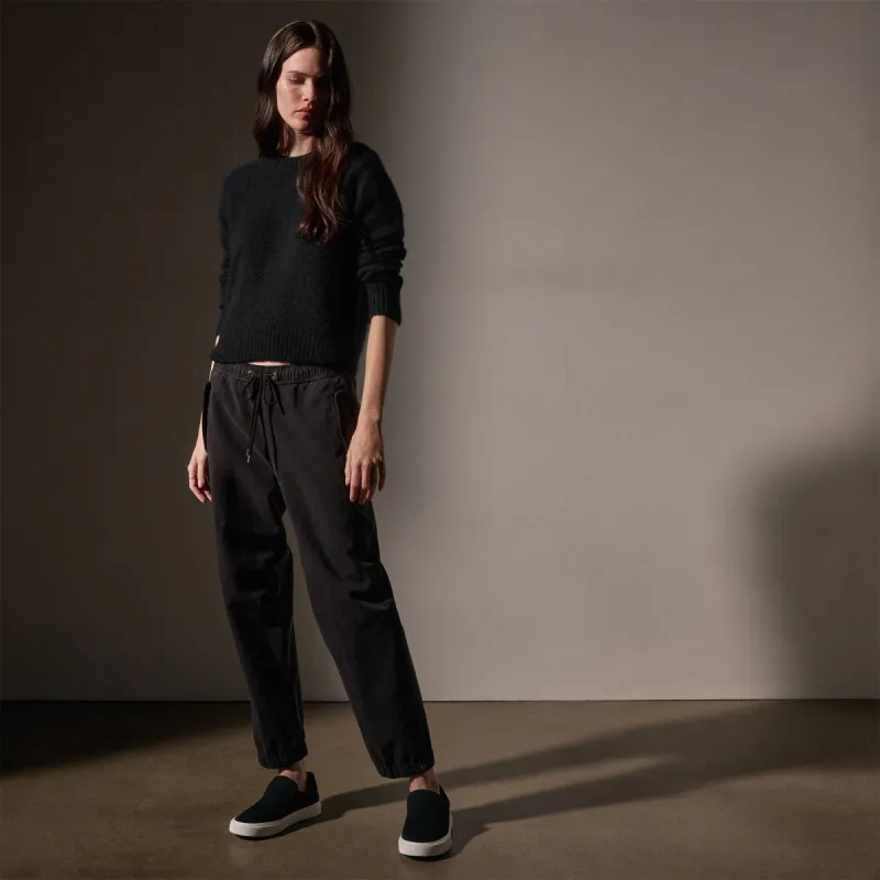Cotton Terry Flight Pant - Black sold by James Perse
